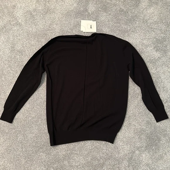 The Row Rose Cashmere Sweater Top, Bark Melange - Picture 3 of 7